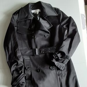 Zara Woman Trench Black Coat - Woman M